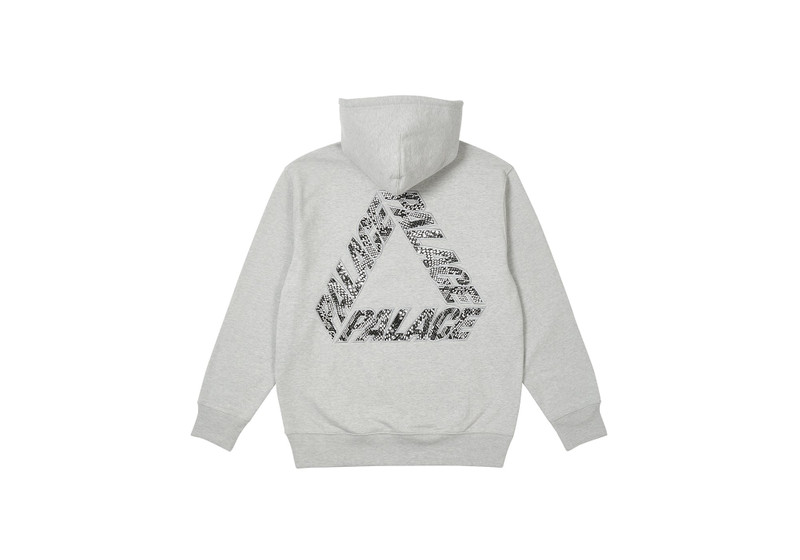 PALACE P-3 SNAKE APPLIQUE HOOD GREY MARL outlook