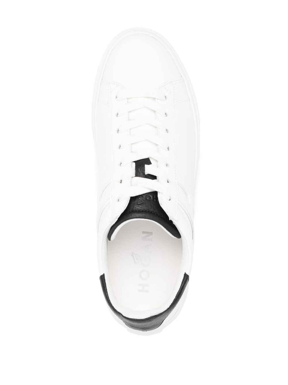 leather lo-top sneakers - 4