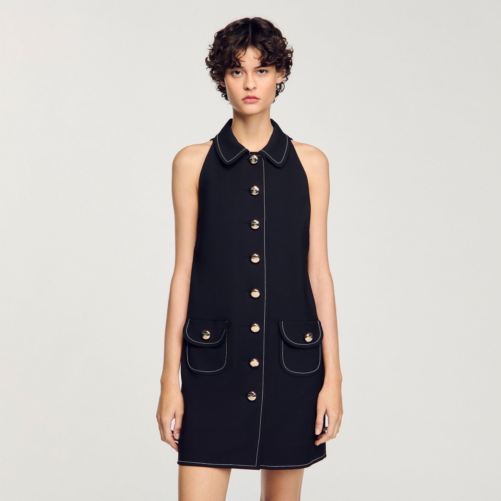 PETER PAN COLLAR MINI DRESS - 4
