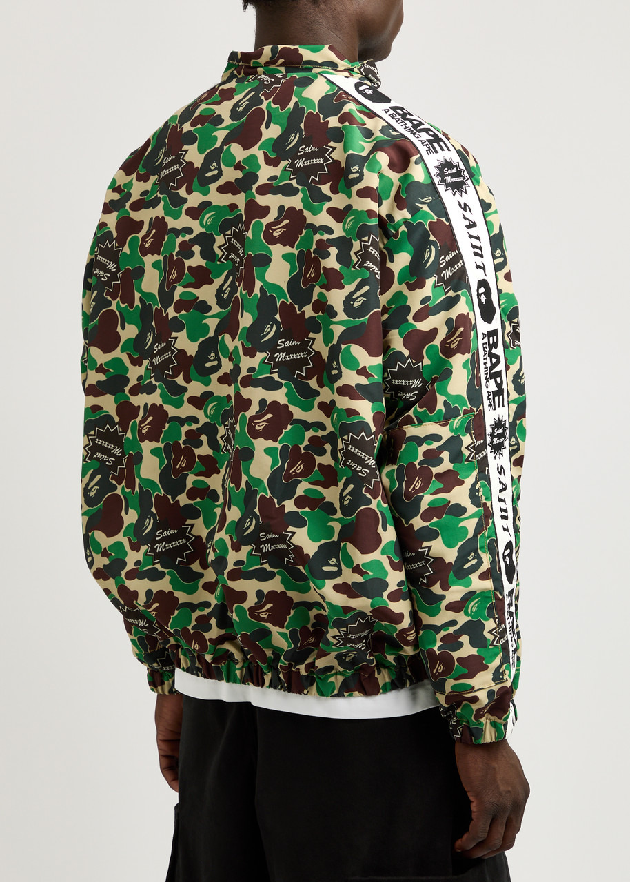 Saint Mxxxxxx X A Bathing Ape Printed Nylon Track Jacket - 3