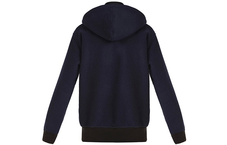 Men's Y-3 Colorblock Long Sleeves Hooded Jacket Black DP0495 - 2