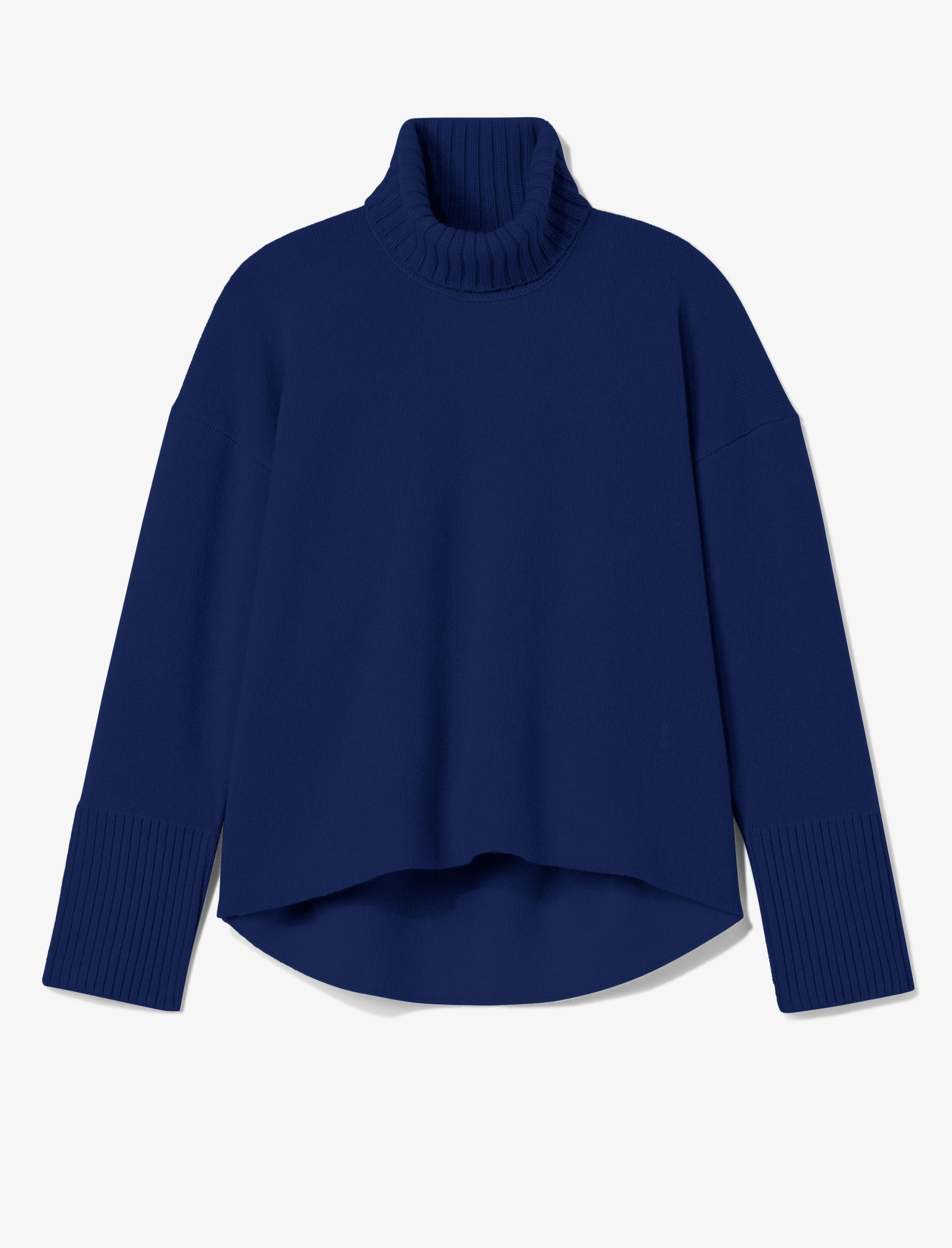 Doubleface Cashmere Oversized Turtleneck - 1