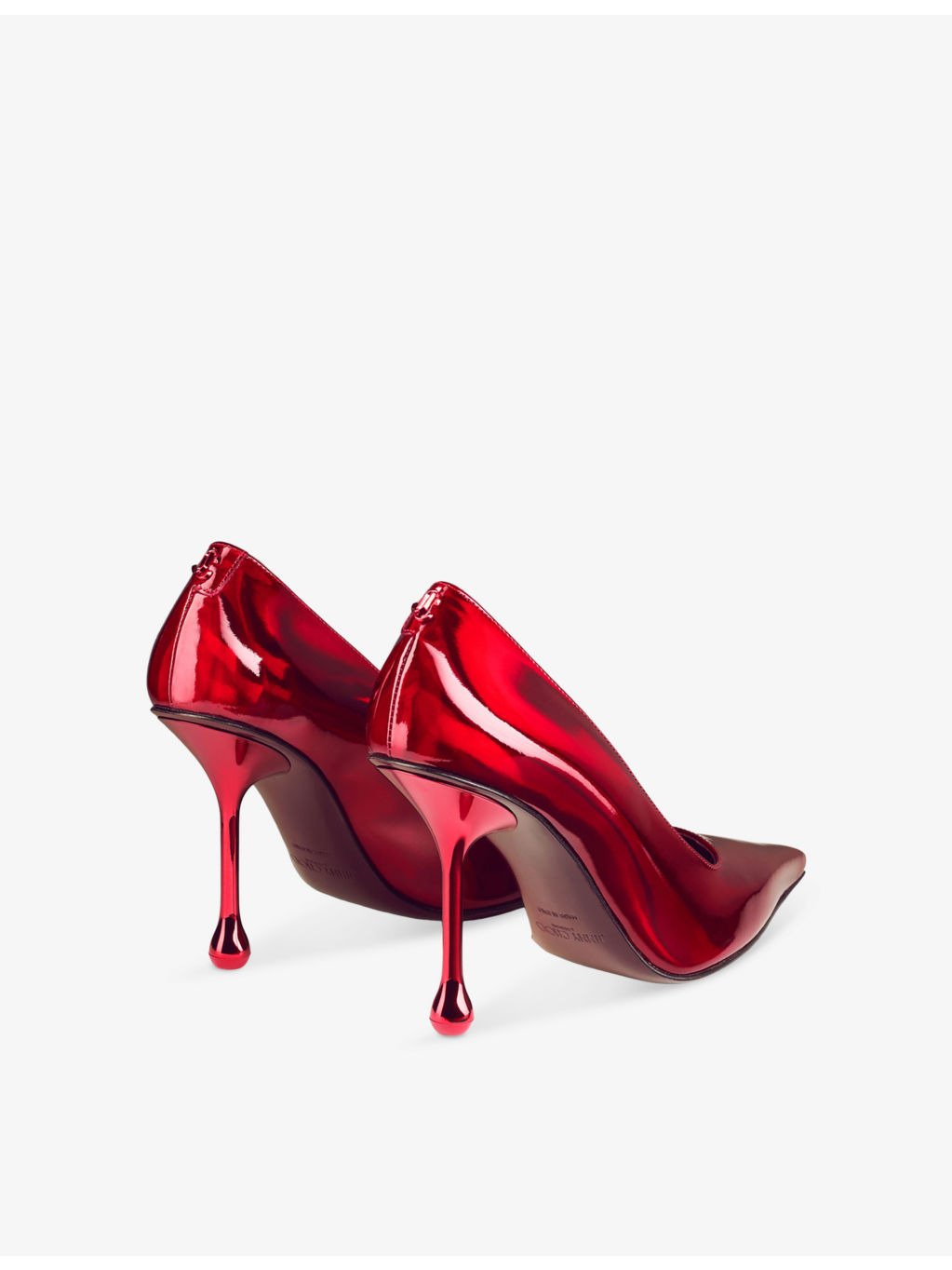Ixia car-paint patent-leather heeled courts - 4