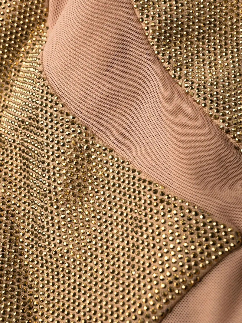 crystal-embellished panelled dress 7