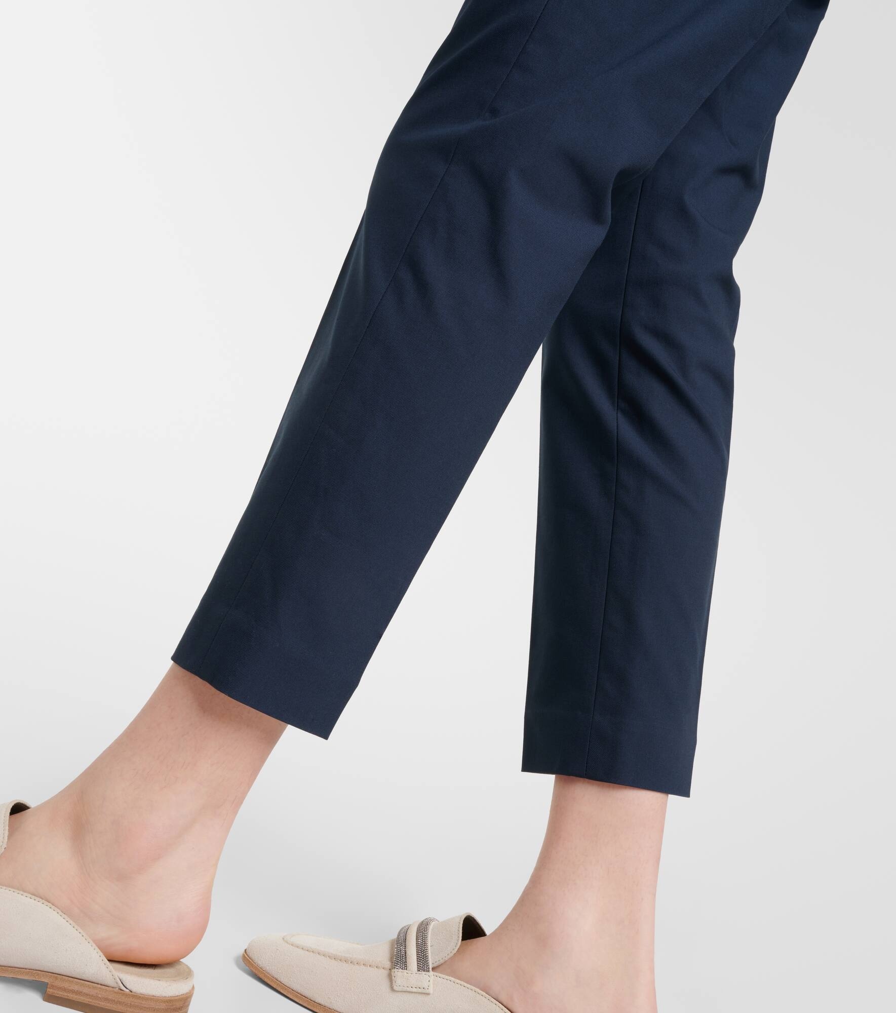 Cotton-blend twill chinos - 5