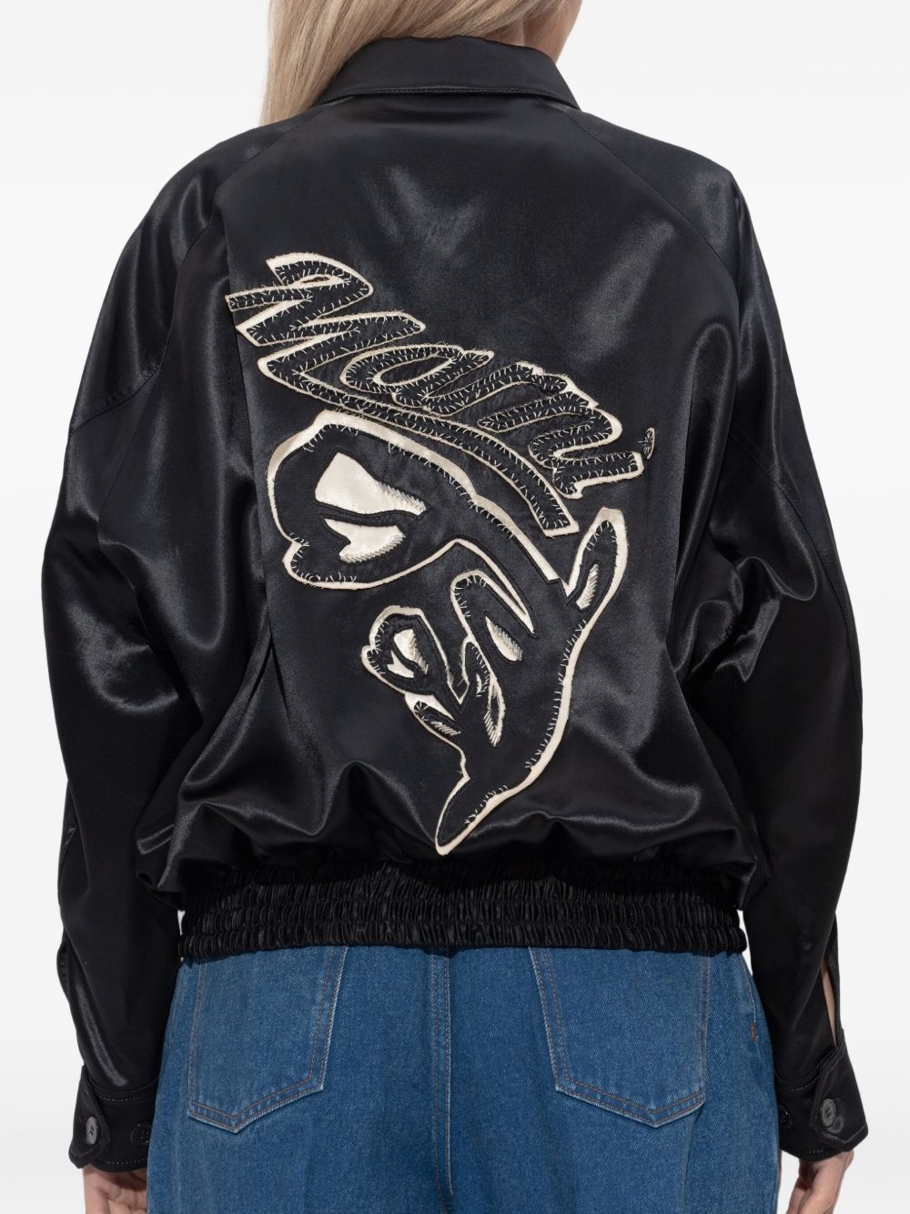 satin bomber jacket - 4