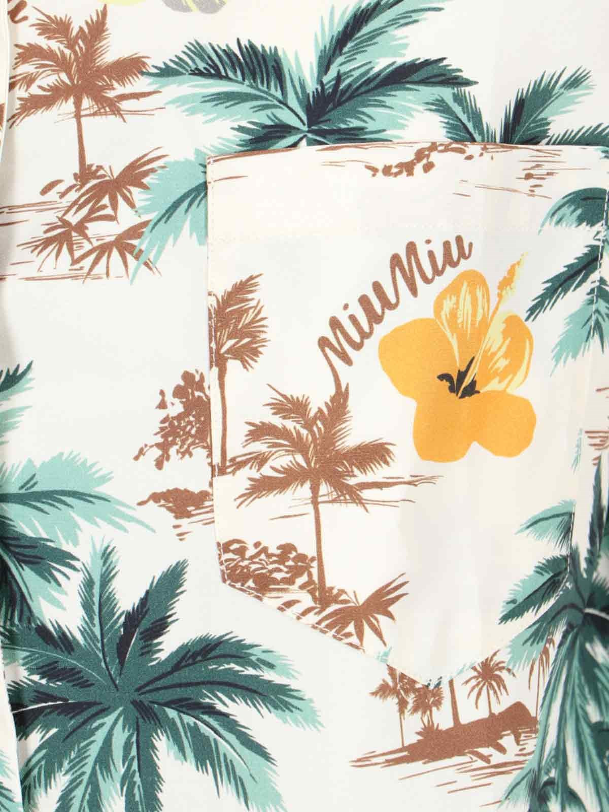 PRINTED CROP SHIRT - 5