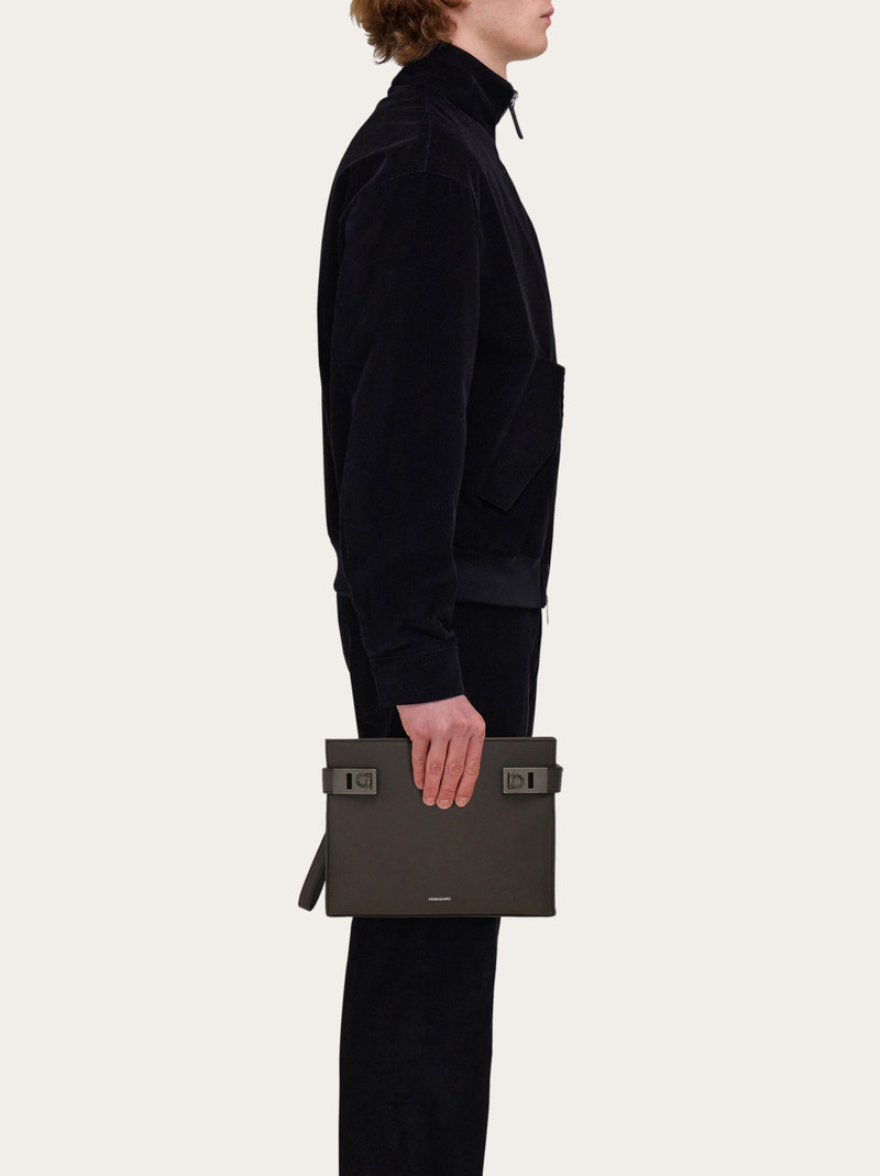 FERRAGAMO Pouch with Hug buckle outlook