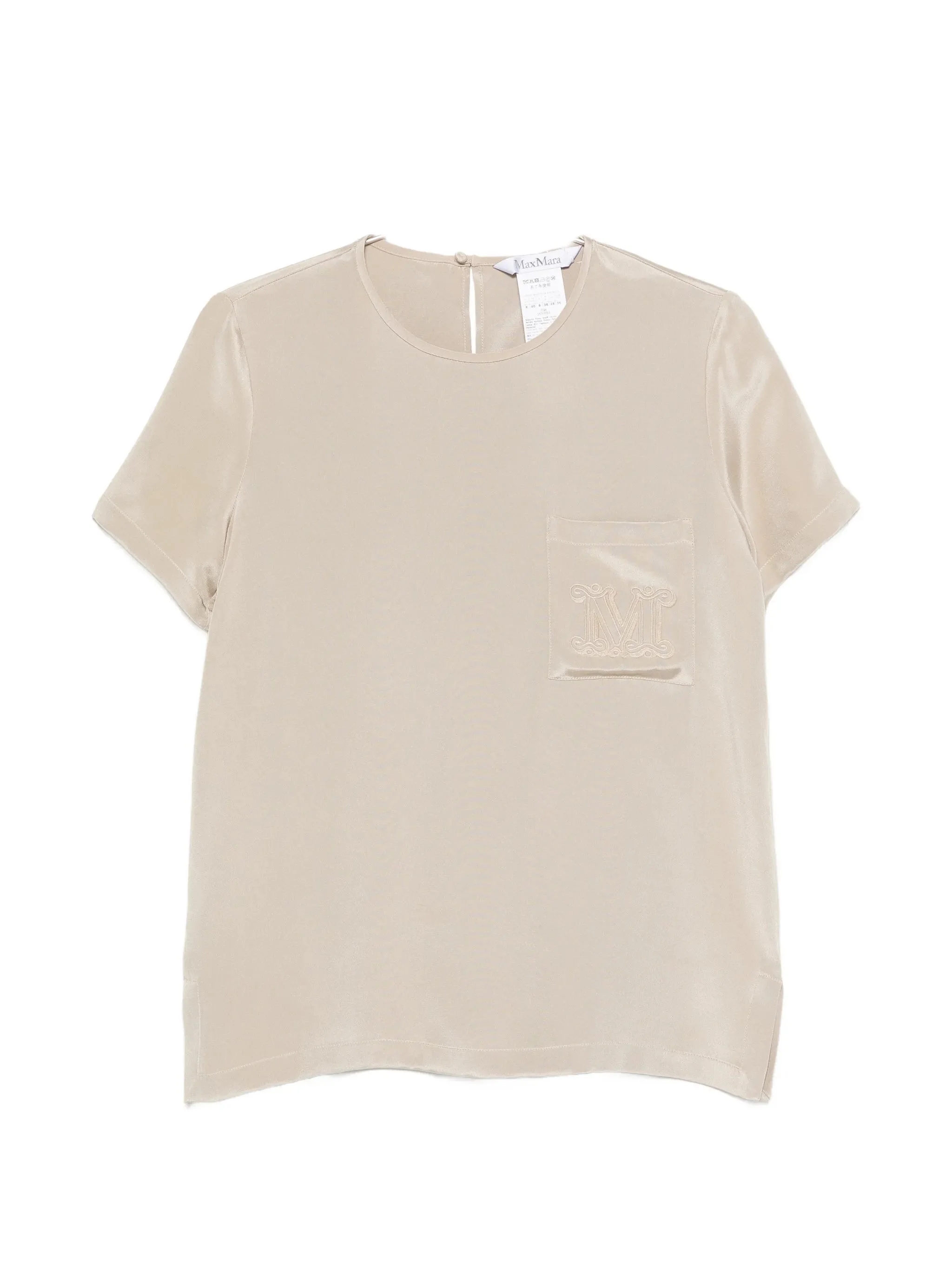 Max Mara Pagano Logo-embroidered Pocket T-shirt - 1