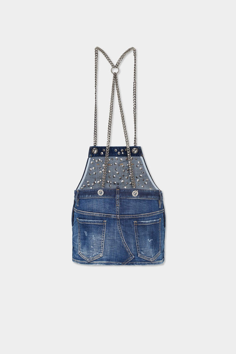 DSQUARED2 MICK STUDDED JEAN JUMPSUIT outlook