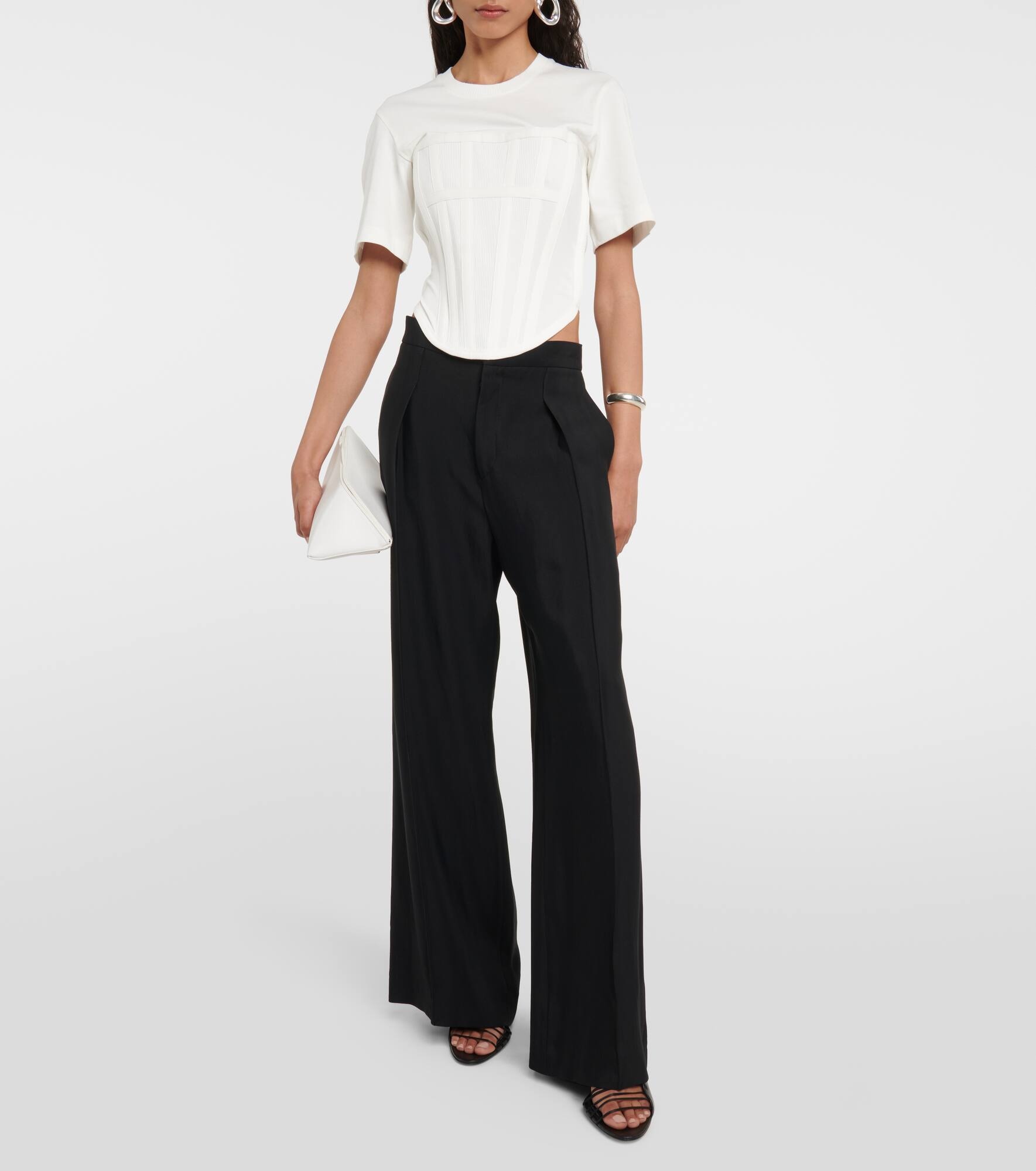 Corset cotton jersey T-shirt - 2