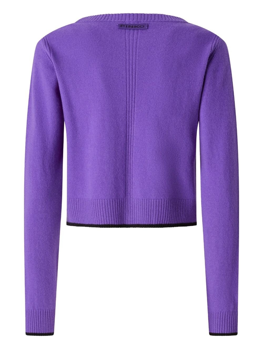 V-neck crop cardigan - 2