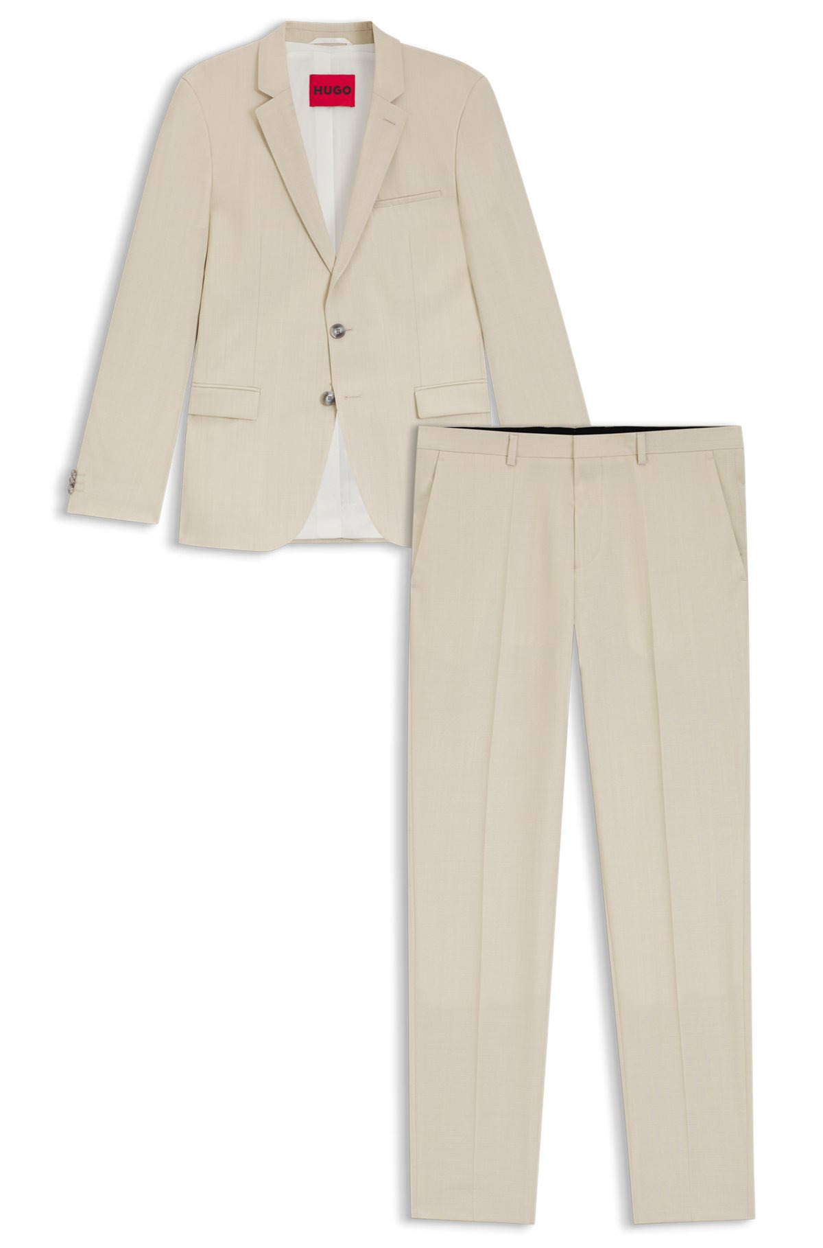 EXTRA-SLIM-FIT SUIT IN A MELANGE WOOL BLEND - 8