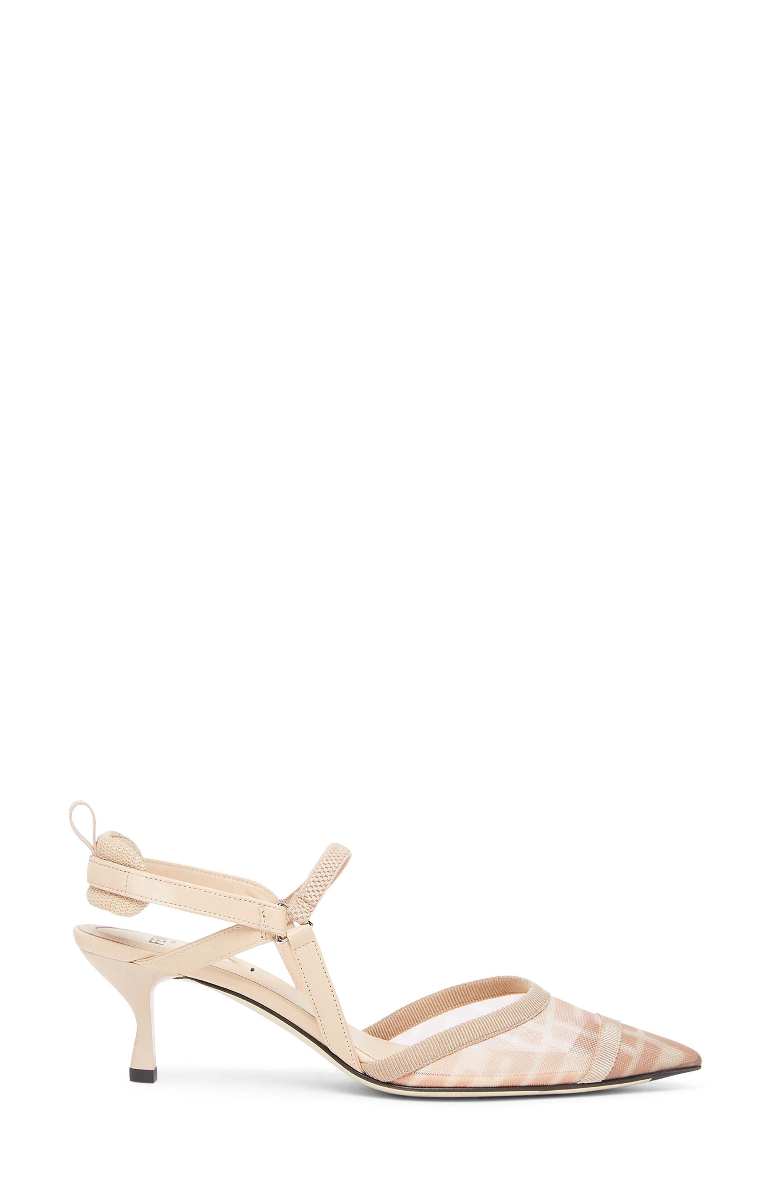 Fendi Colibrì Lite Pointed Toe Slingback Pump in F1R8N Rose Ros/almond/carn at Nordstrom - 2