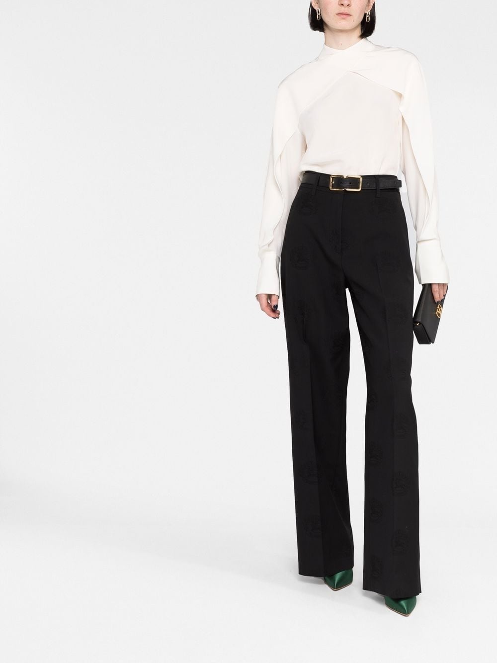 wide-leg tailored trousers - 2