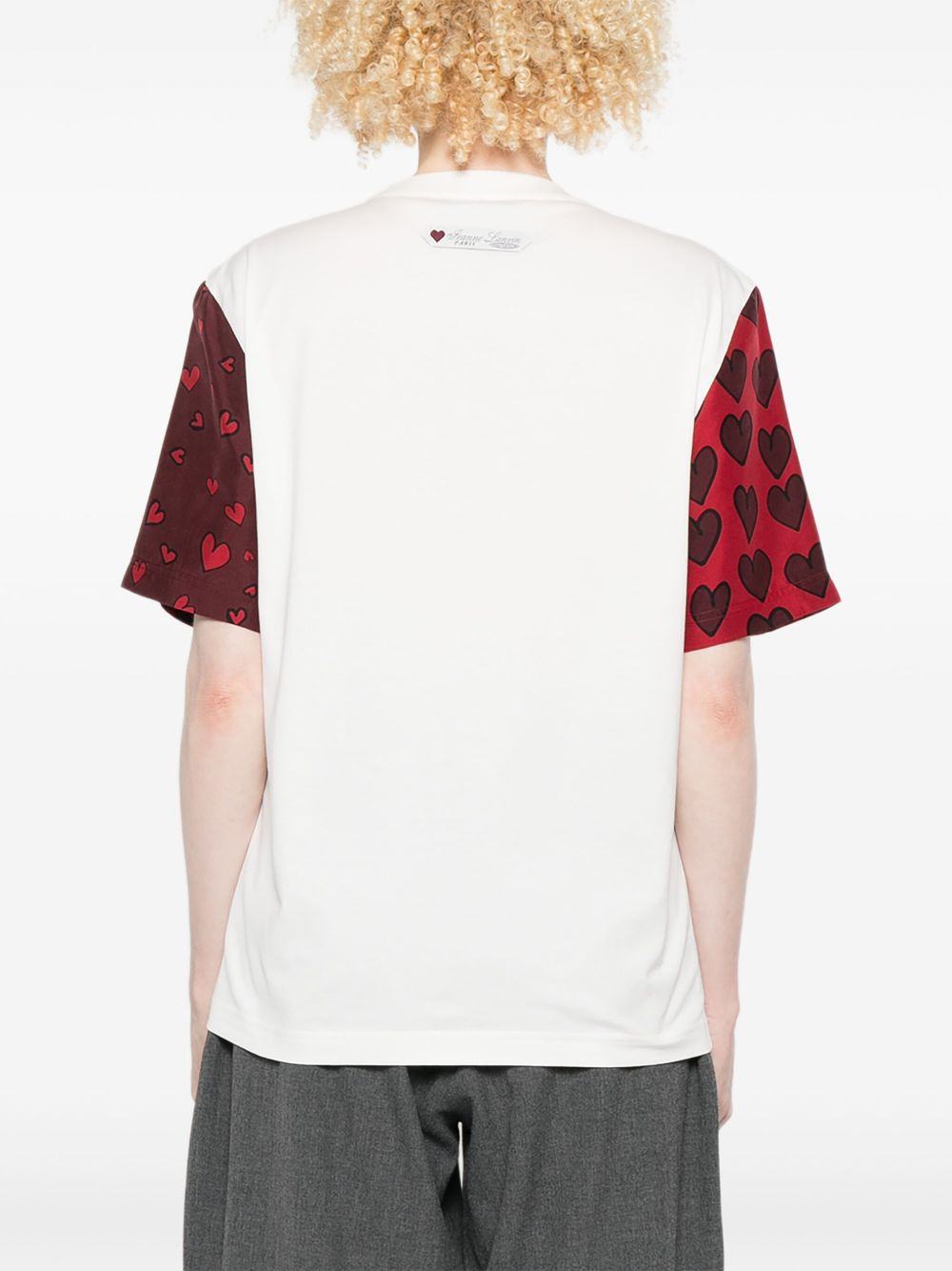 heart-print short-sleeve T-shirt - 4