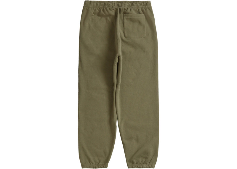 Supreme Supreme Satin Appliqué Sweatpant (FW23) Light Olive outlook