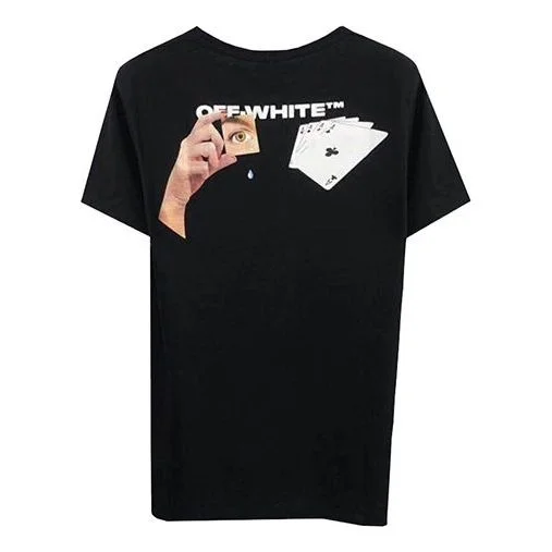 Off-White C/O Virgil Abloh Men'S Black Hand Card Over Tee OMAA038E191850111088 - 1