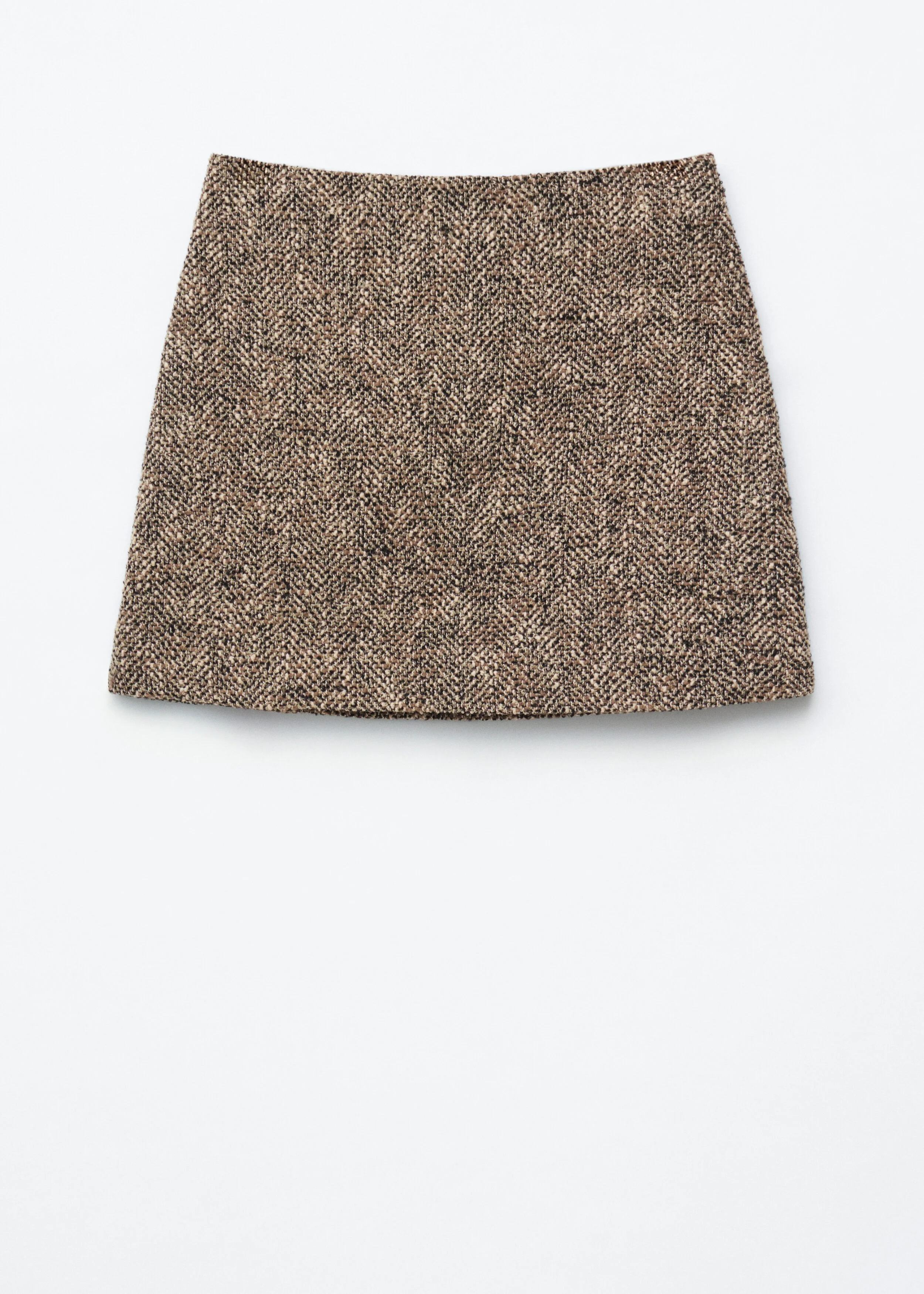 Textured Mini Skirt - 1