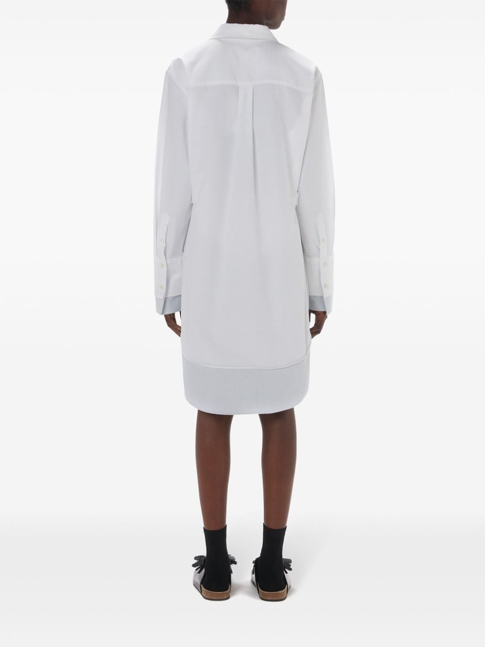 long-sleeve short shirtdress - 4