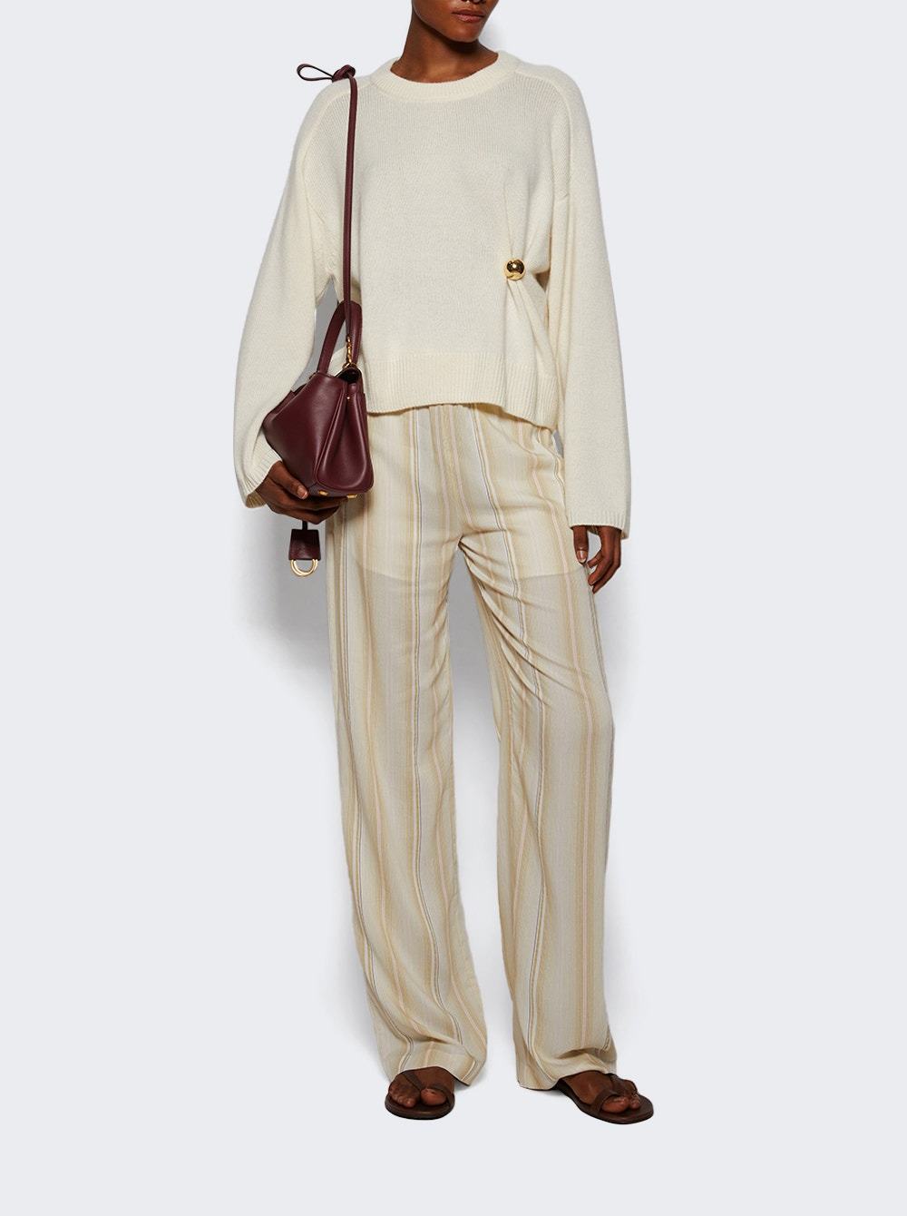 Bill Draped Sweater Ivory - 5
