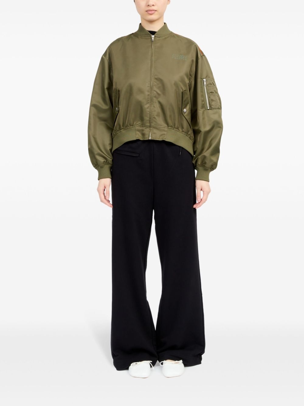 logo-print zip-up jacket - 2