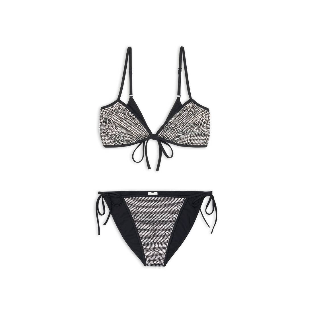 Women's Minimal Bikini Set in Black - 1