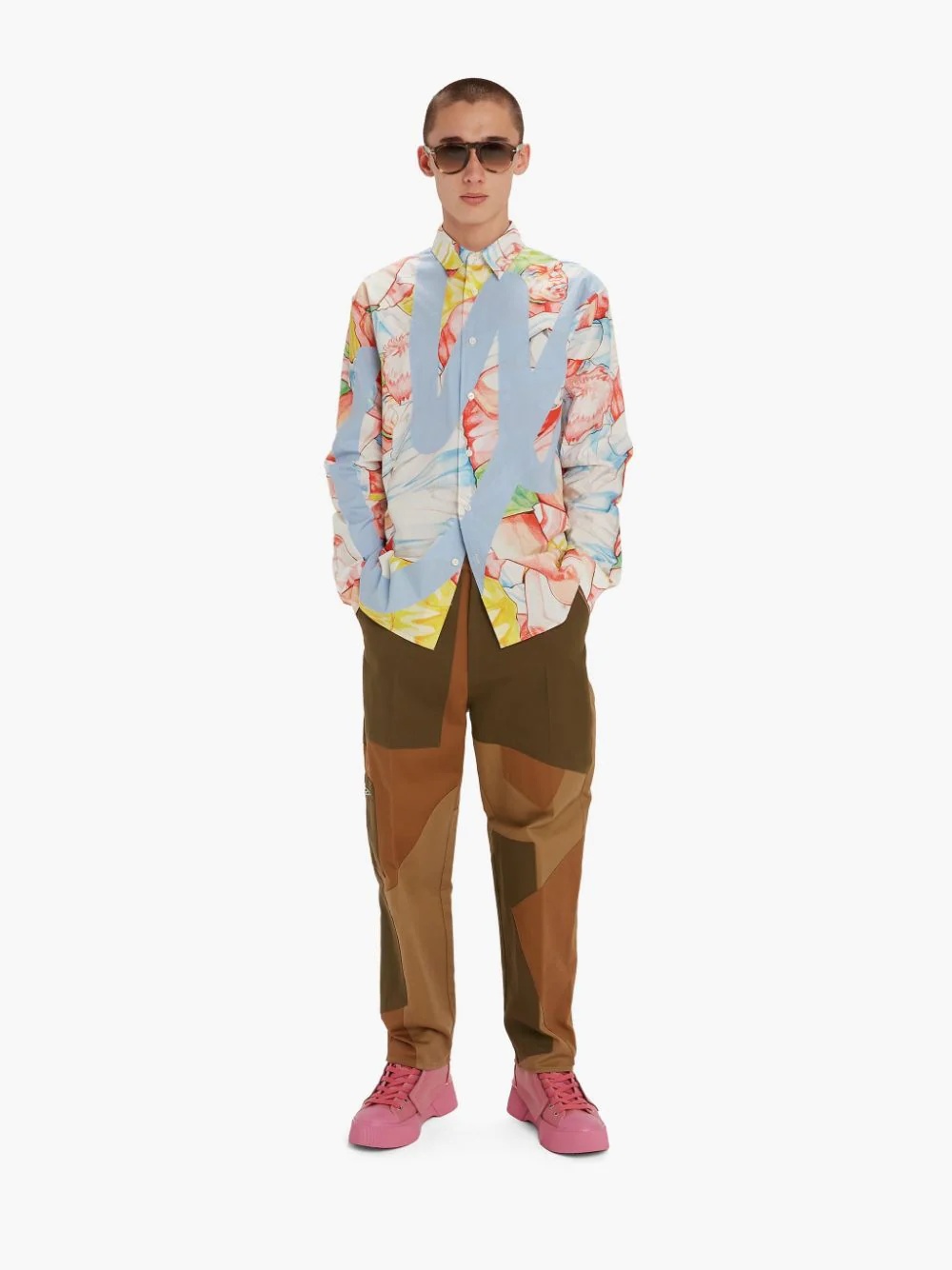 PRINTED JWA LOGO APPLIQUE SHIRT - 2