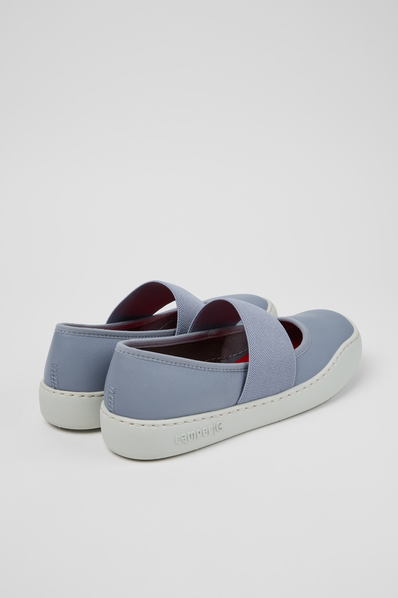 CAMPERLAB Blue Leather Ballerinas for Women. outlook