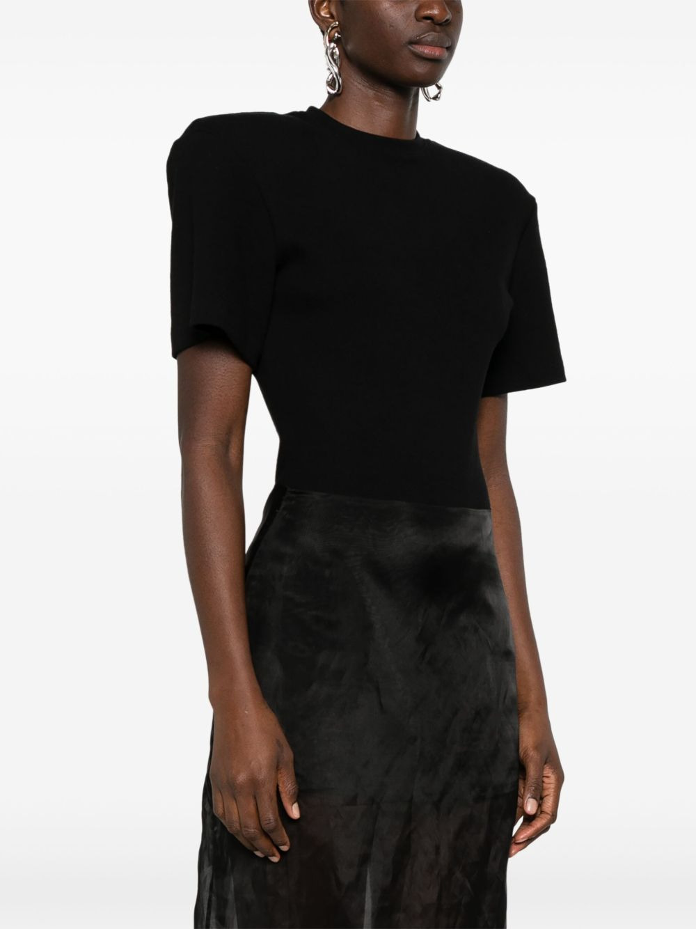 ribbed short-sleeve bodysuit - 3