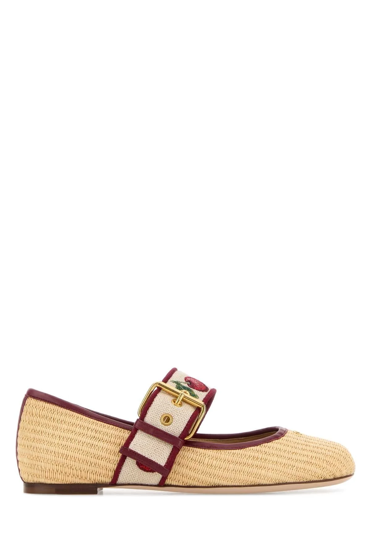 Valentino Garavani Women Raffia Bribri Ballerinas - 1