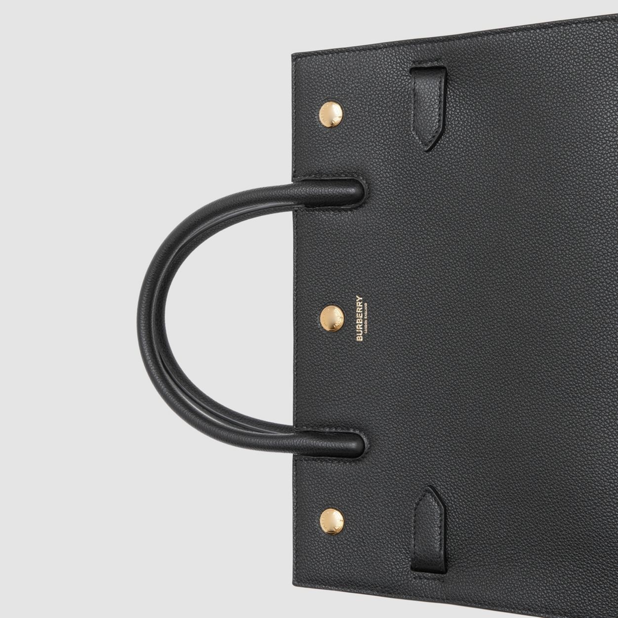 Small Leather Two-handle Title Bag - 2
