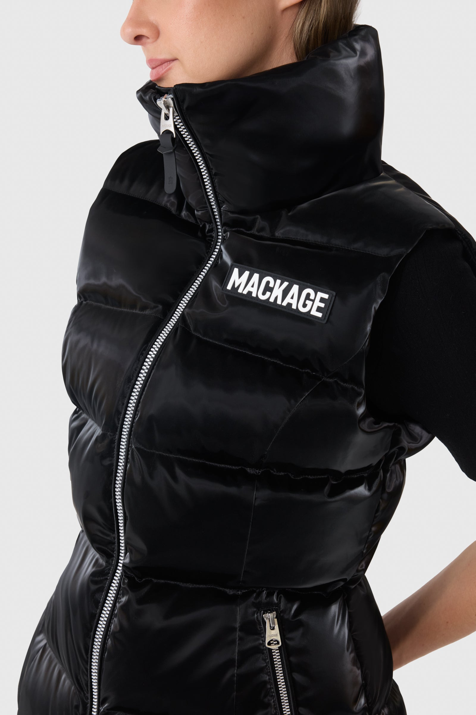 CHAYA-GLO High-Gloss Shell Down Vest - 5