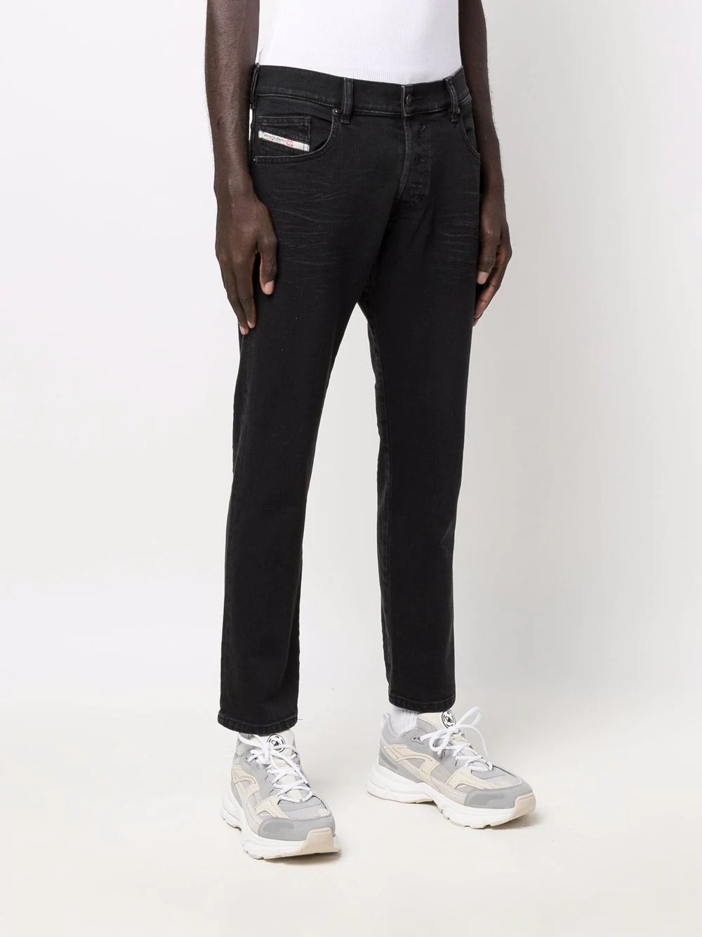 mid-rise slim-cut jeans - 3