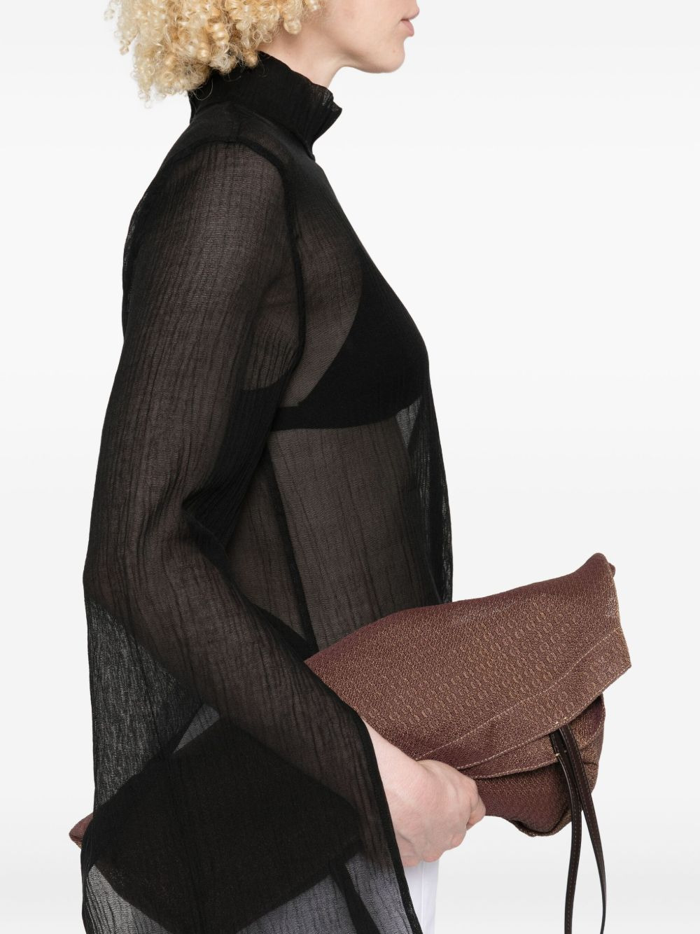 high-neck embellished top - 5