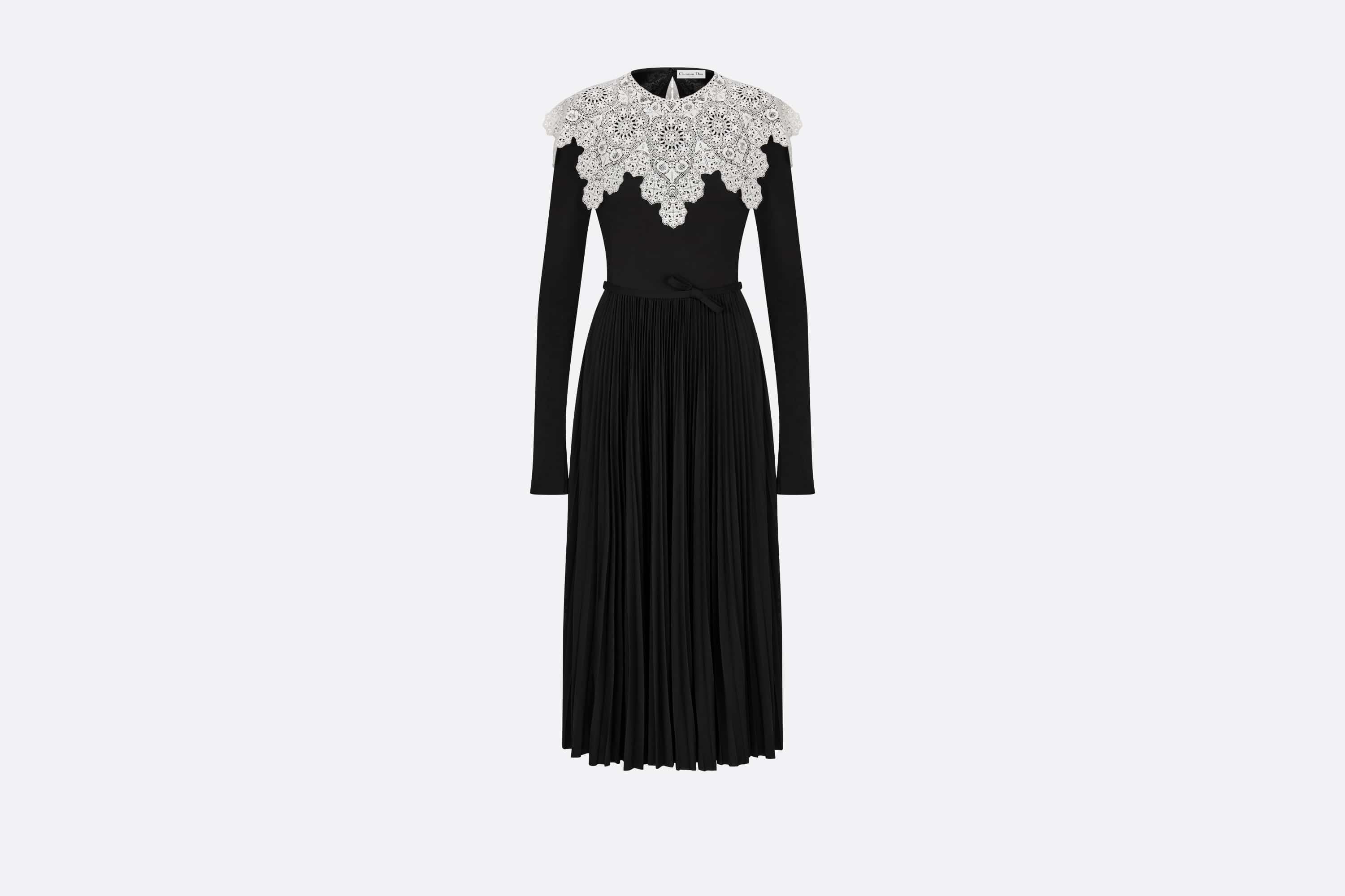 Mid-Length Pleated Dress - 1