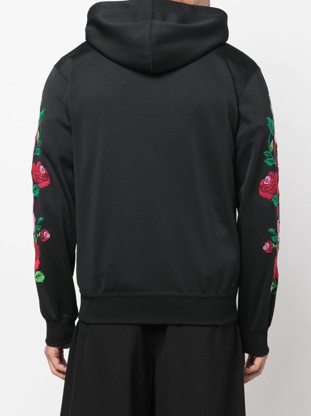 embroidered long-sleeved hoodie - 4