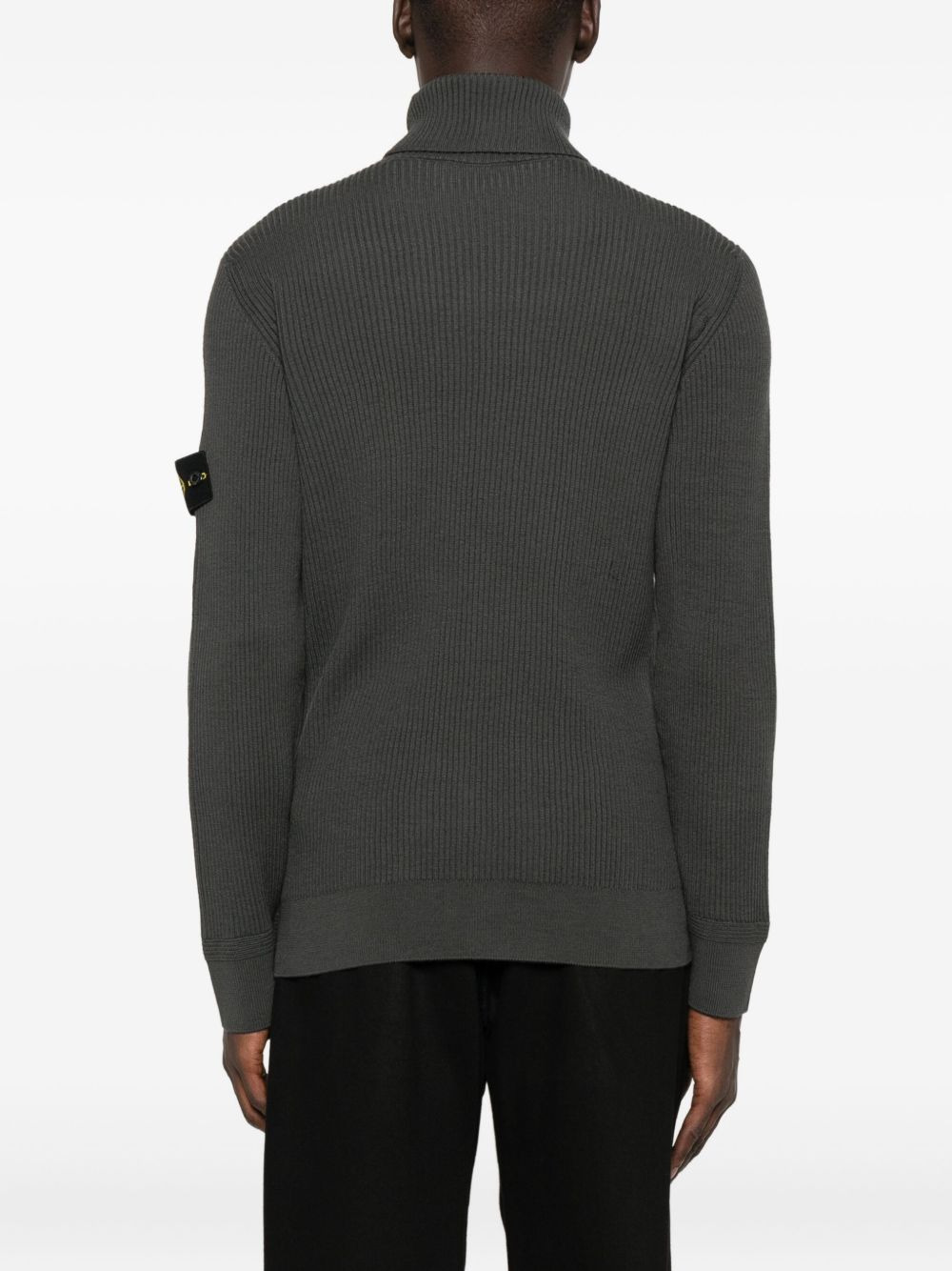 ribbed turtleneck sweater - 4