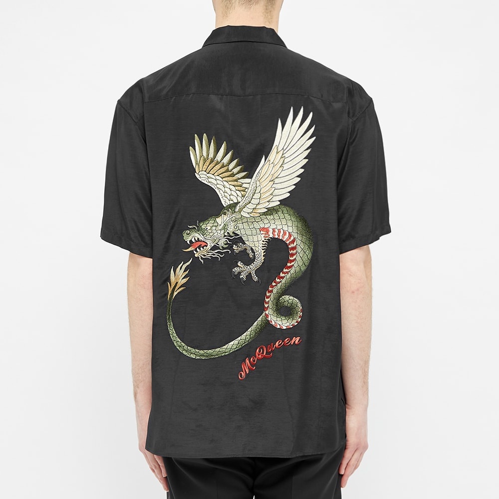 Alexander McQueen Embroidered Dragon Vacation Shirt - 4