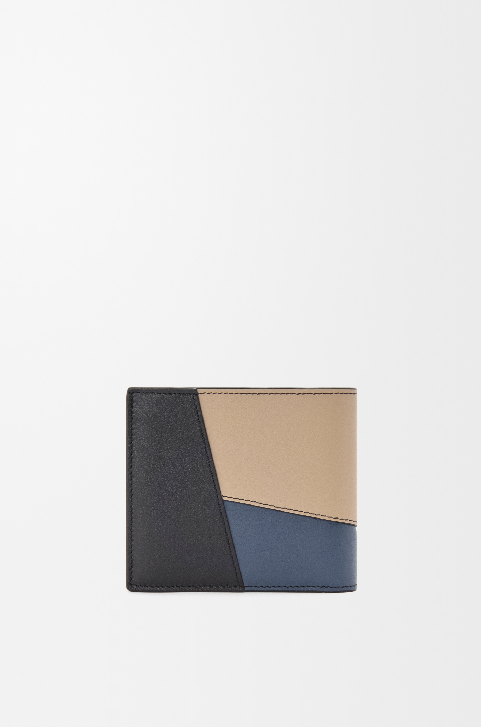 Puzzle bifold coin wallet in classic calfskin - 4