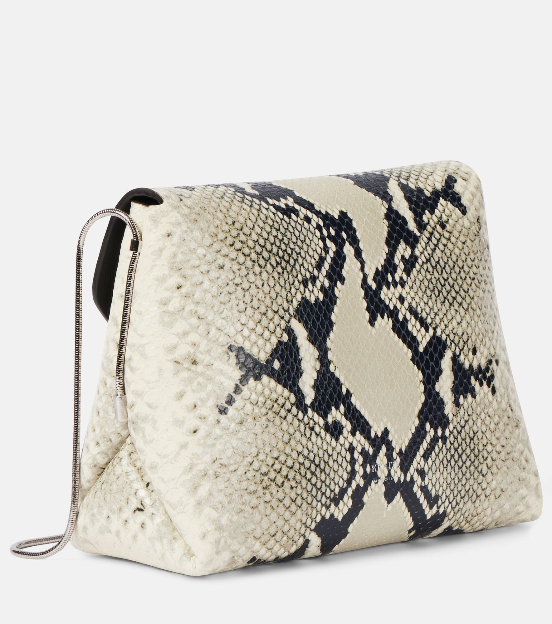 Bobbi snake-effect leather shoulder bag - 4