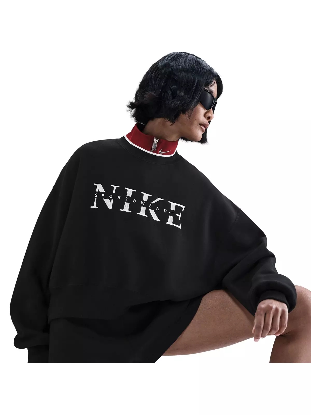 Women's Phoenix Fleece GLC Crew Sweatshirt - Black - 2
