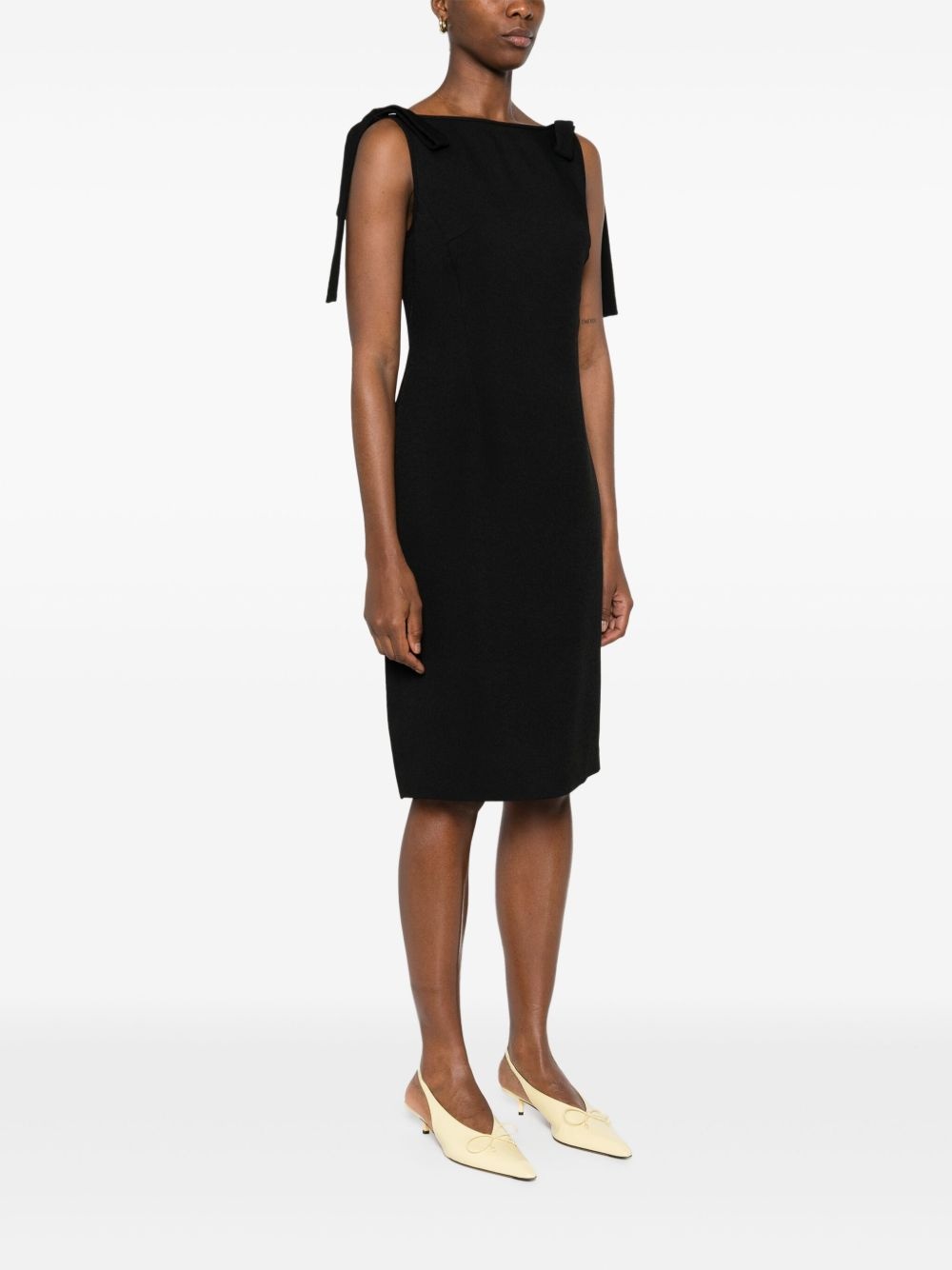 bow-detail midi dress - 3