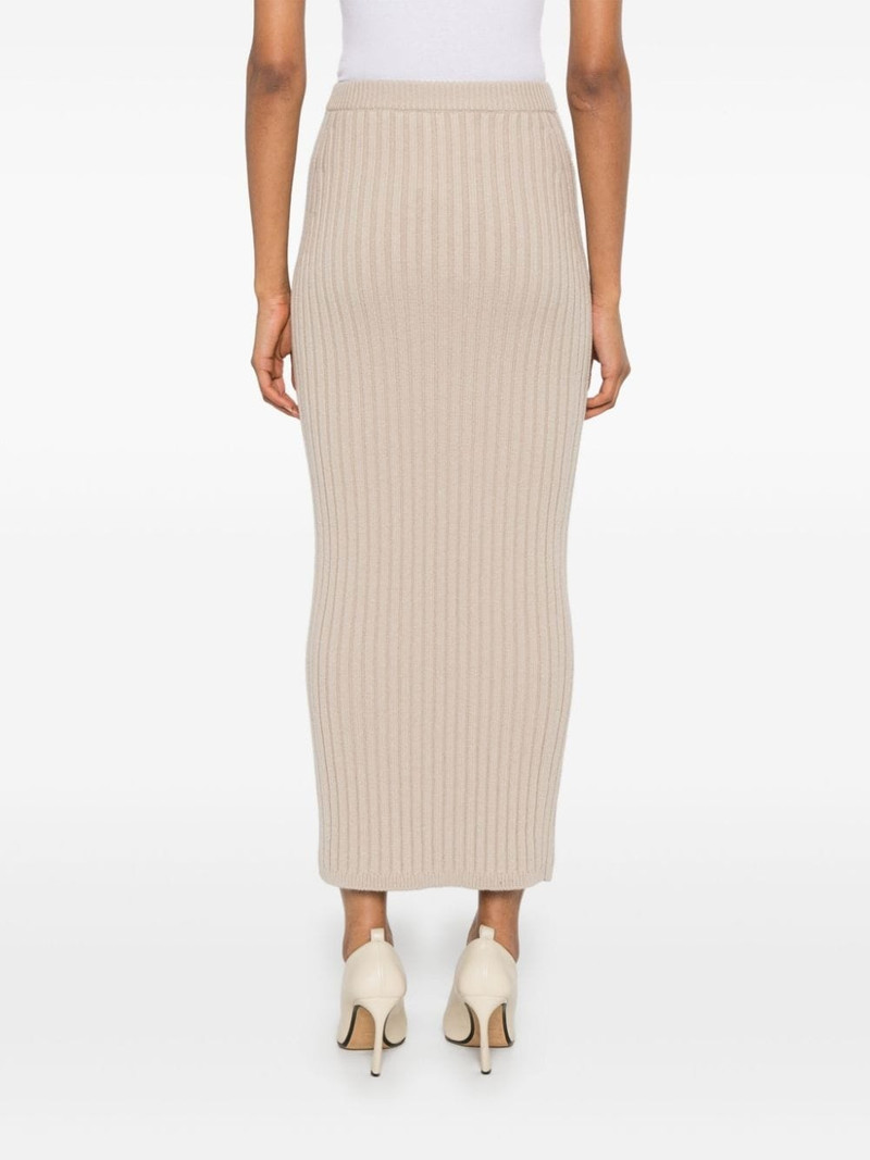 Seta ribbed-knit midi skirt 4