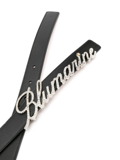 Blumarine logo-lettering leather belt outlook
