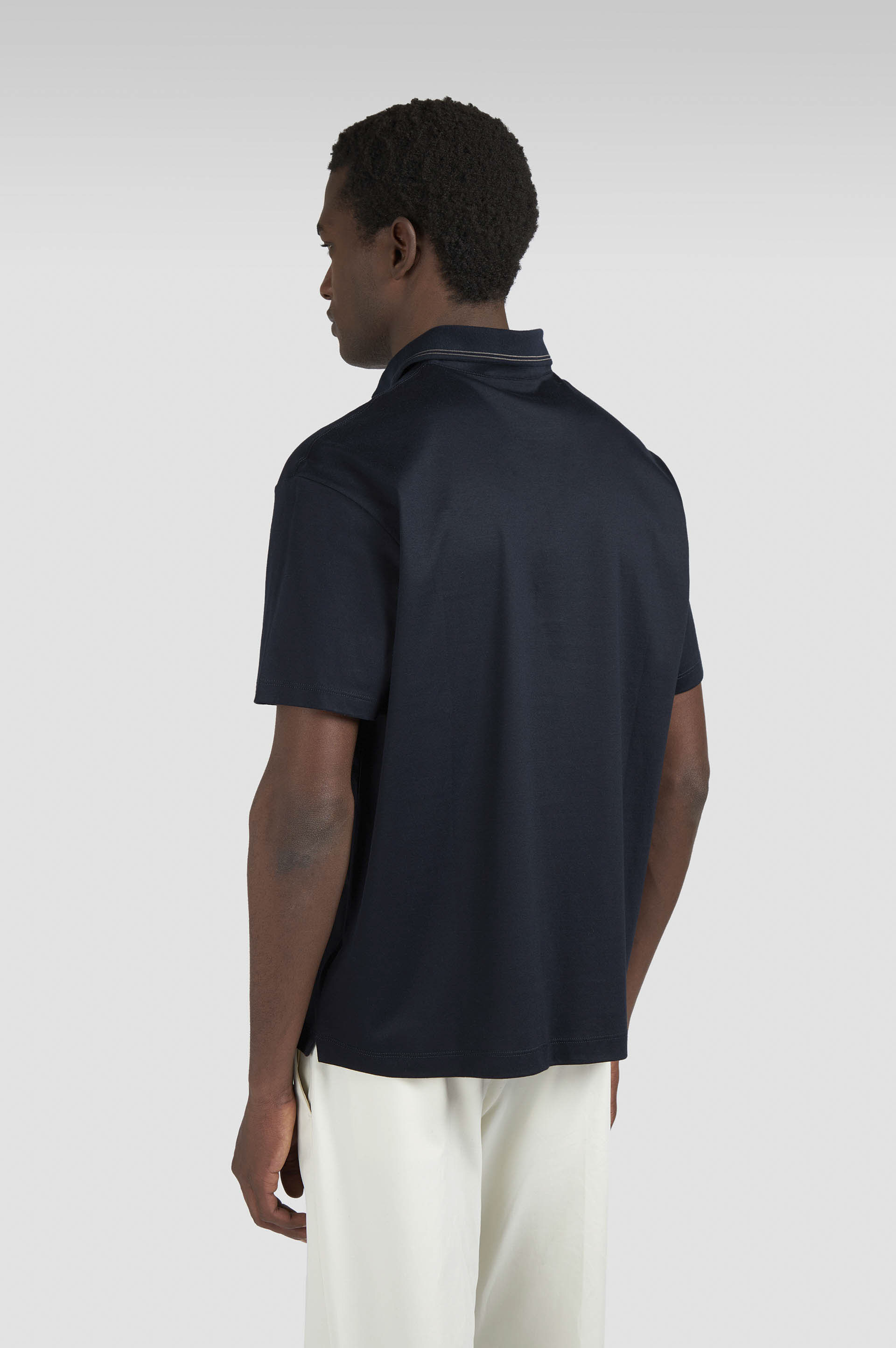 X-SOFT INTERLOCK COTTON POLO SHIRT WITH EMBROIDERY - 3