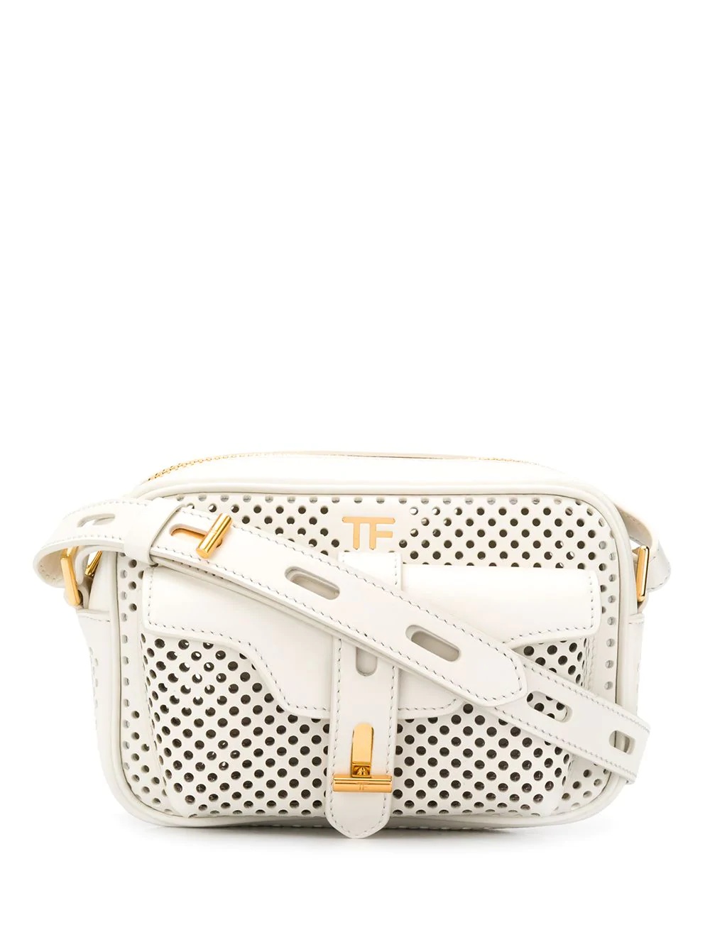 perforated crossbody bag - 1