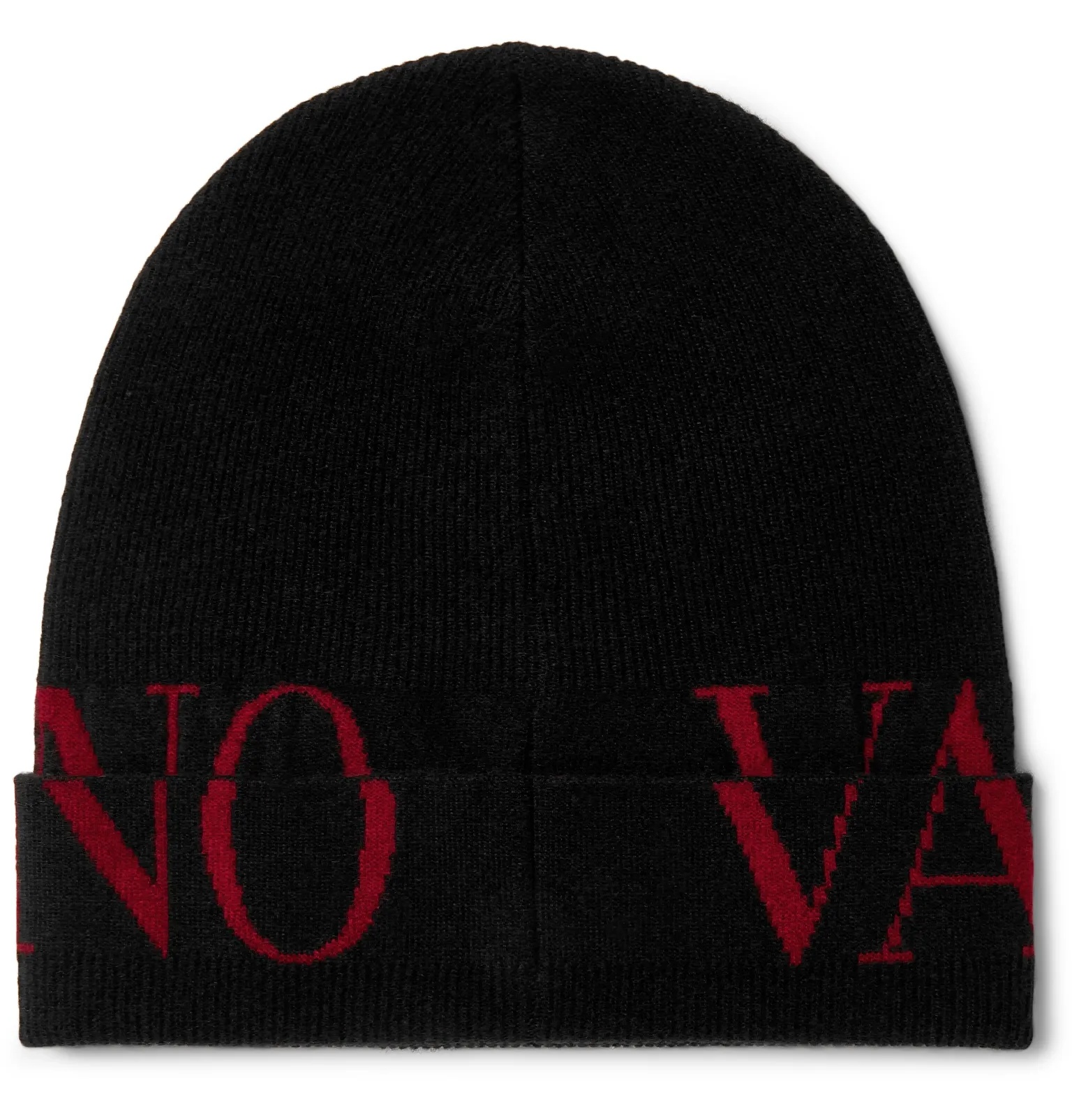 Valentino Garavani Logo-Jacquard Wool and Cashmere-Blend Beanie - 4