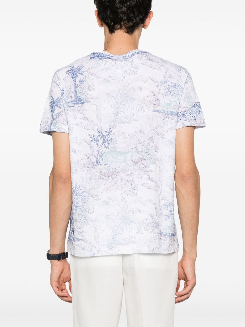 jungle-print T-shirt - 3