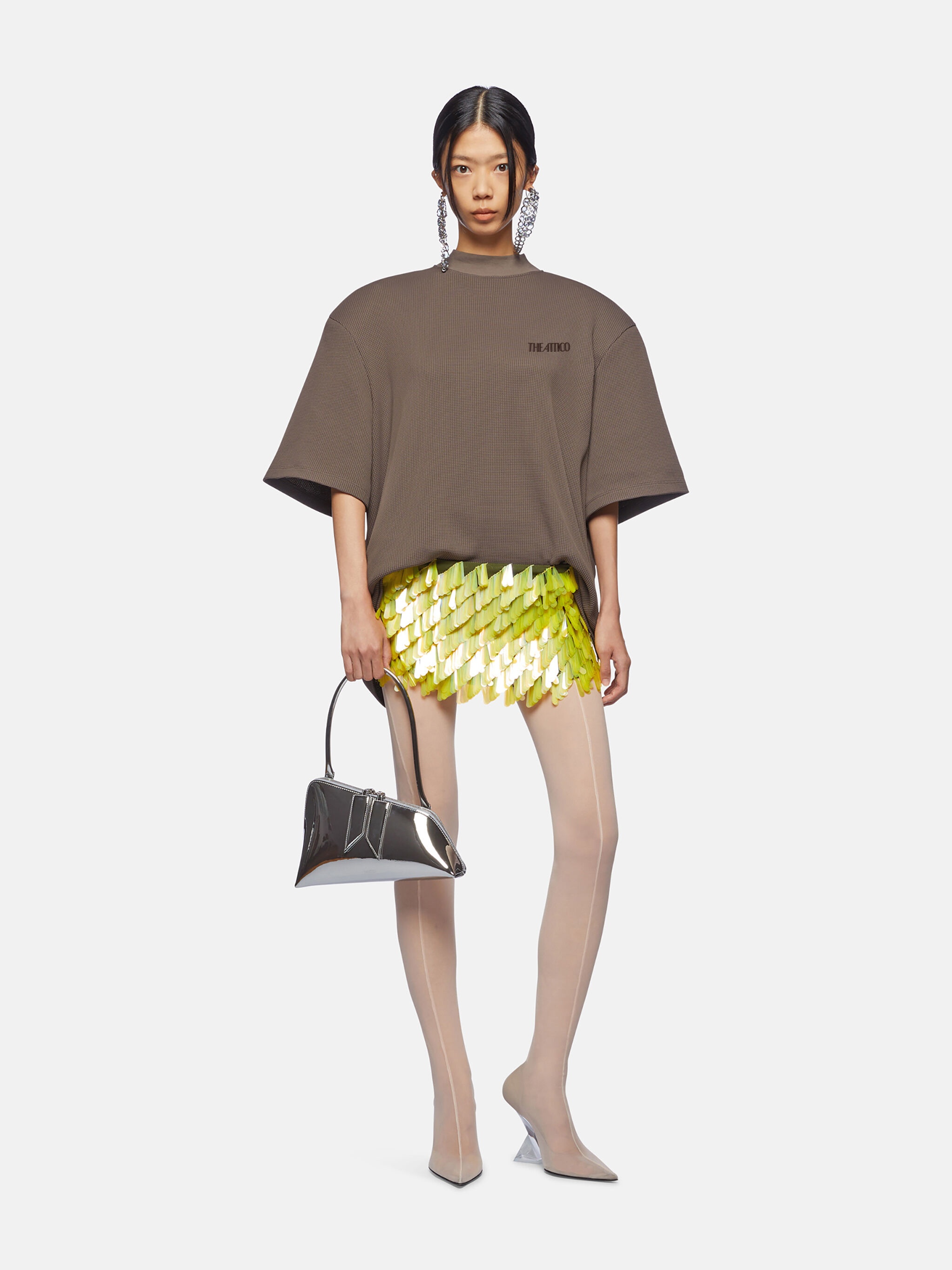 ''KILIE'' DARK BROWN T-SHIRT - 2
